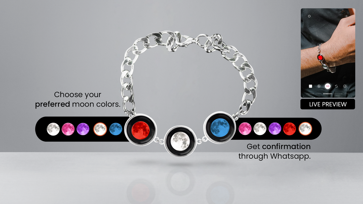 Tri-moon Bracelet (Men)