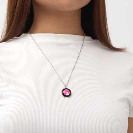 Pink moon Link Chain