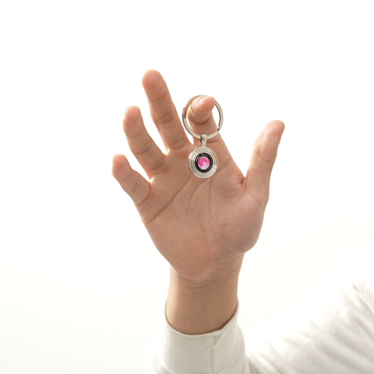 Pink Moon Memory Keychain