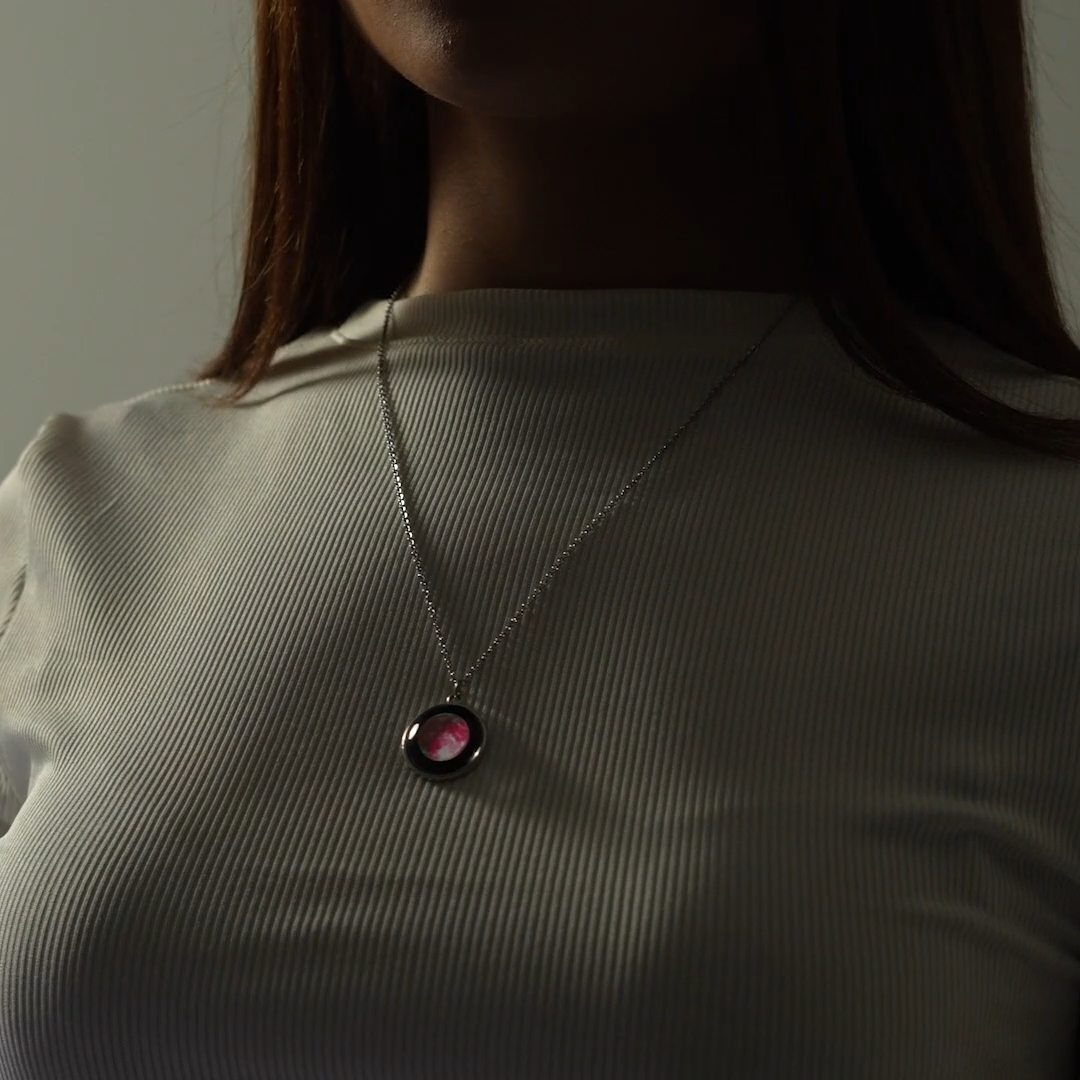 Pink moon Link Chain