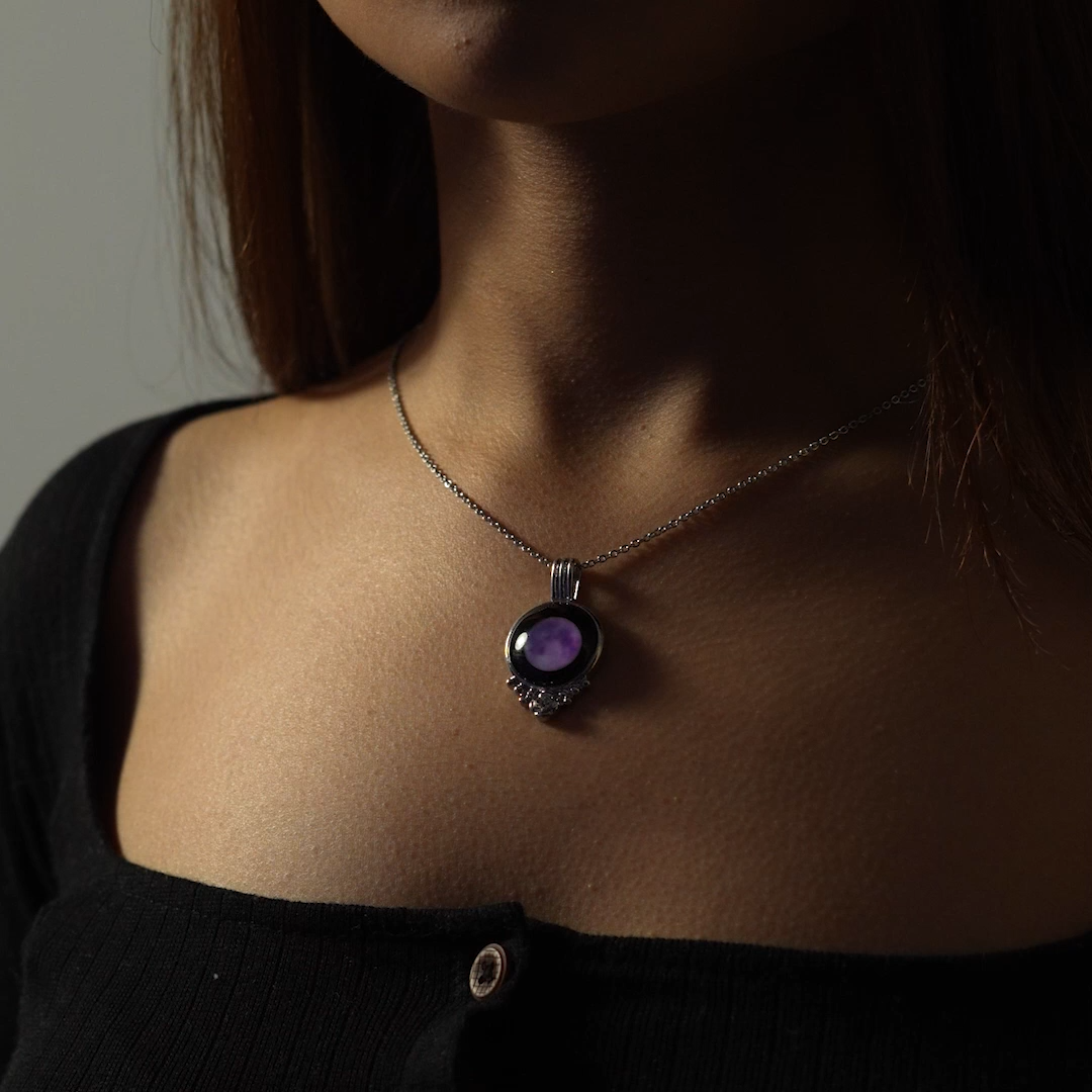Purple Charm Link Chain