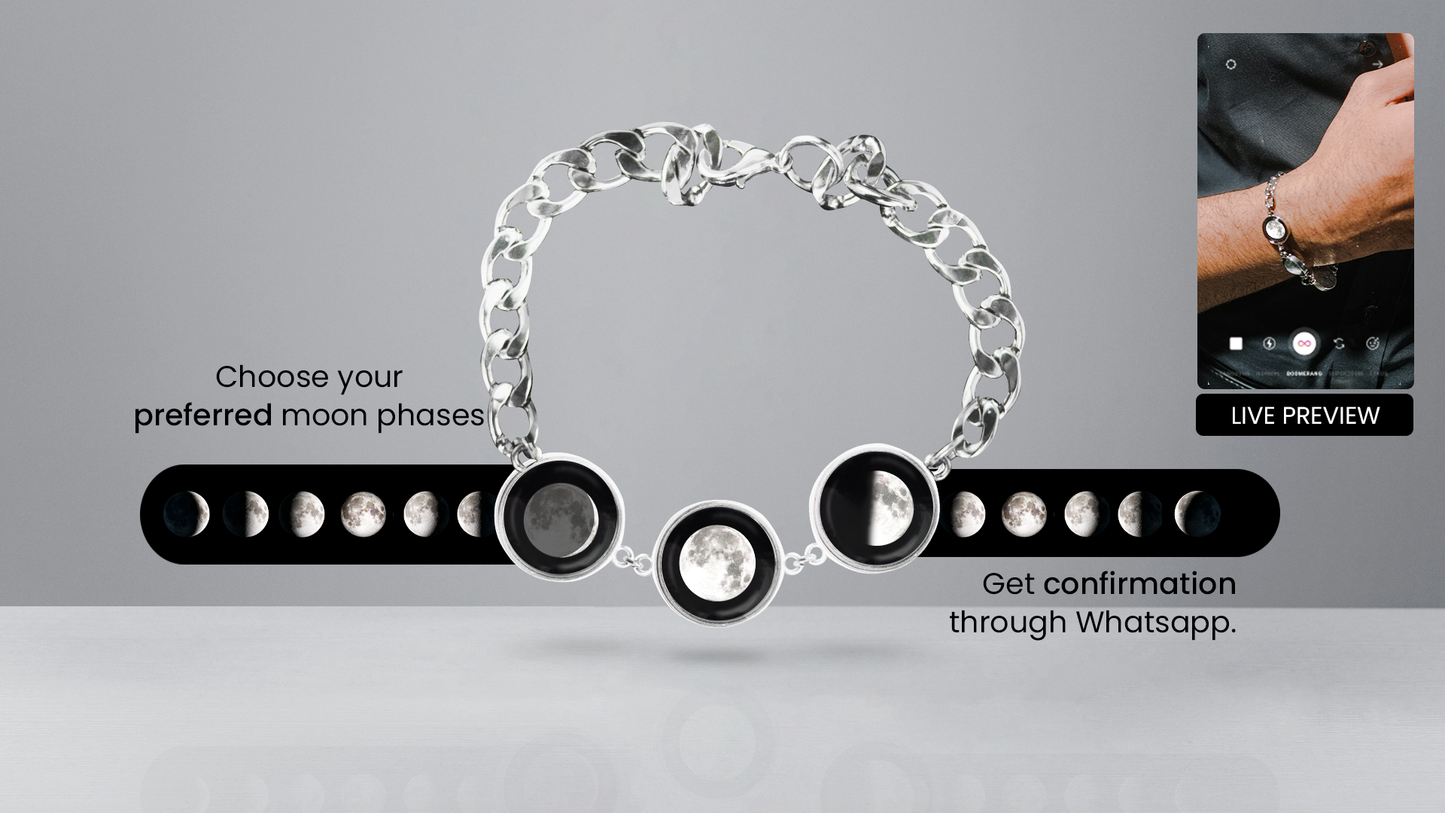 Tri-moon Bracelet (Men)