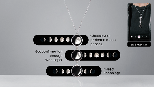 Tri-moon Necklace (Men)