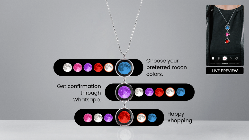 Tri-moon Bead Chain