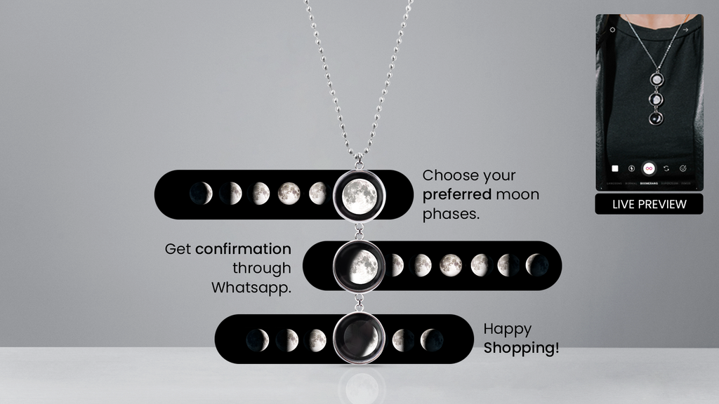 Tri-moon Bead Chain