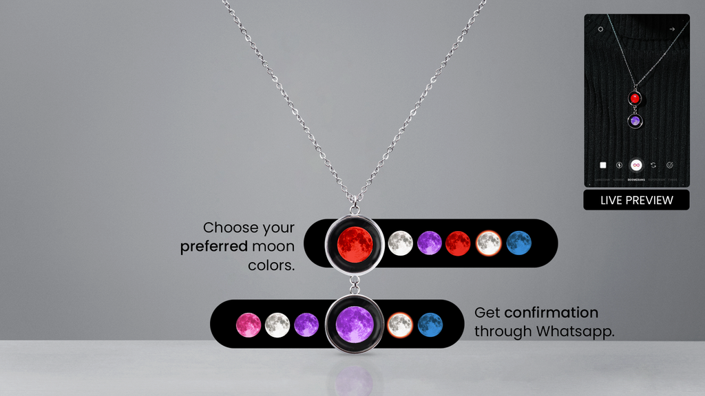 Twin MoonLink Necklace