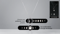 Twin Moon Necklace ( Rope Chain)
