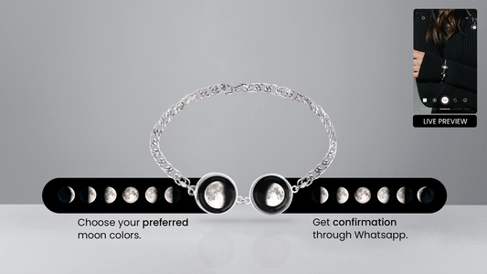 Classic Twin Moon Link Bracelet