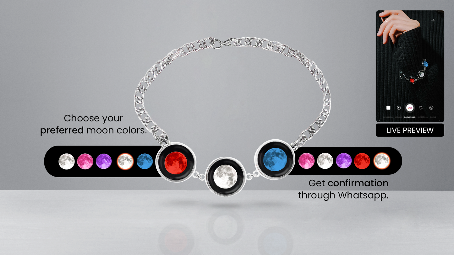 Tri-moon Bracelet (women)
