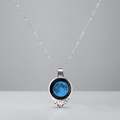 Blue Charm Link Necklace