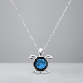 Blue Sea Moon Link Necklace