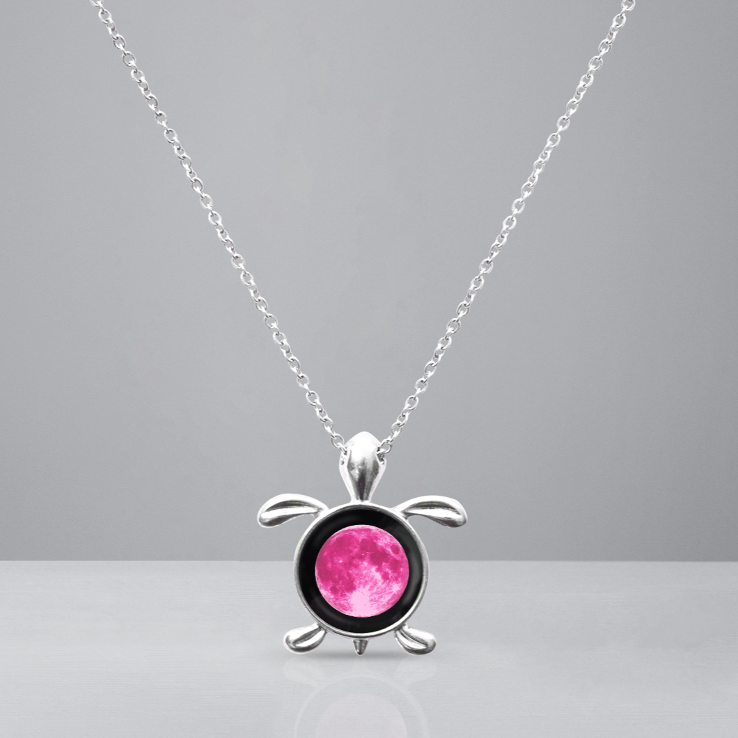 Pink Sea Moon Link Chain