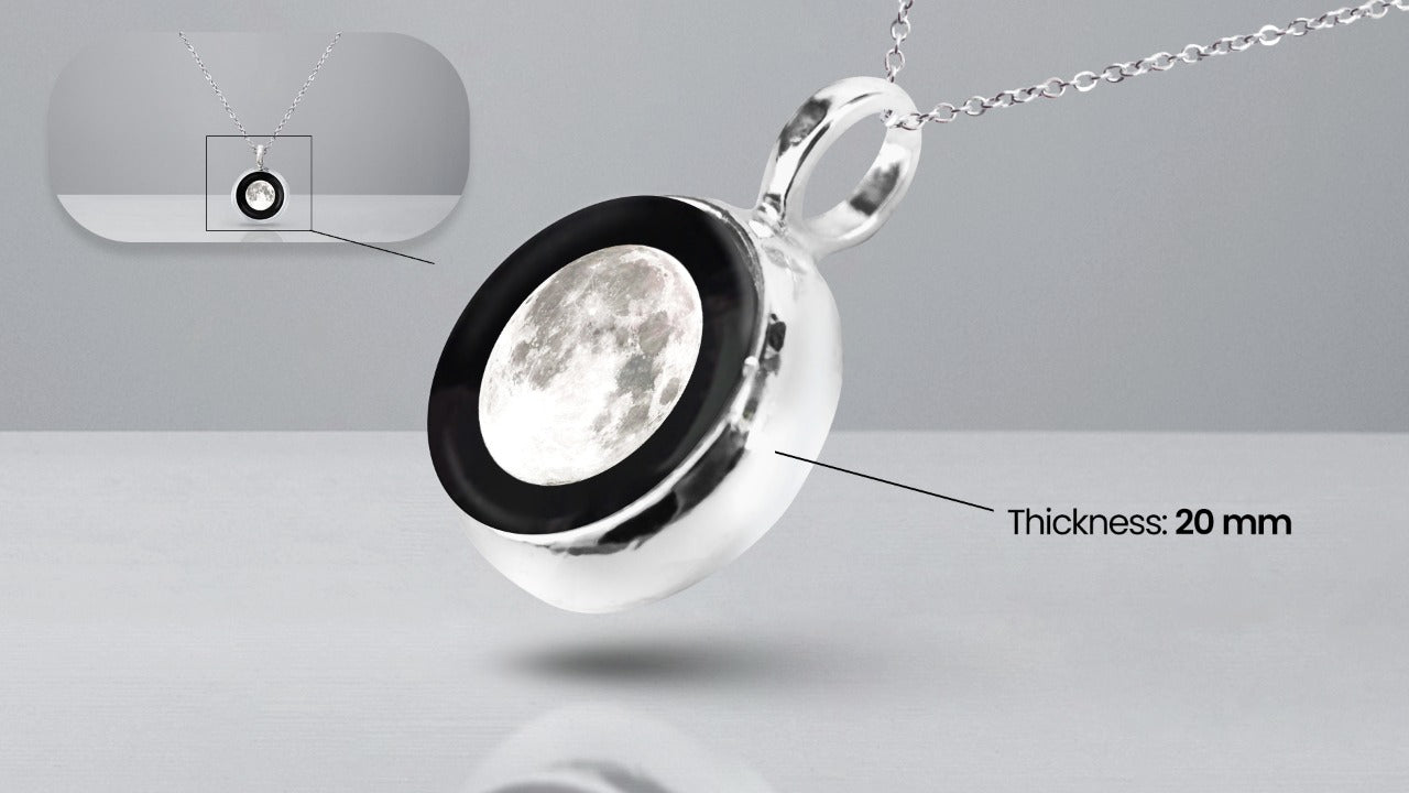 Thick Birth Moon Necklace (Male)