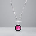 twilight Pink Moon Necklace