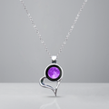 Purple Heart Link Chain