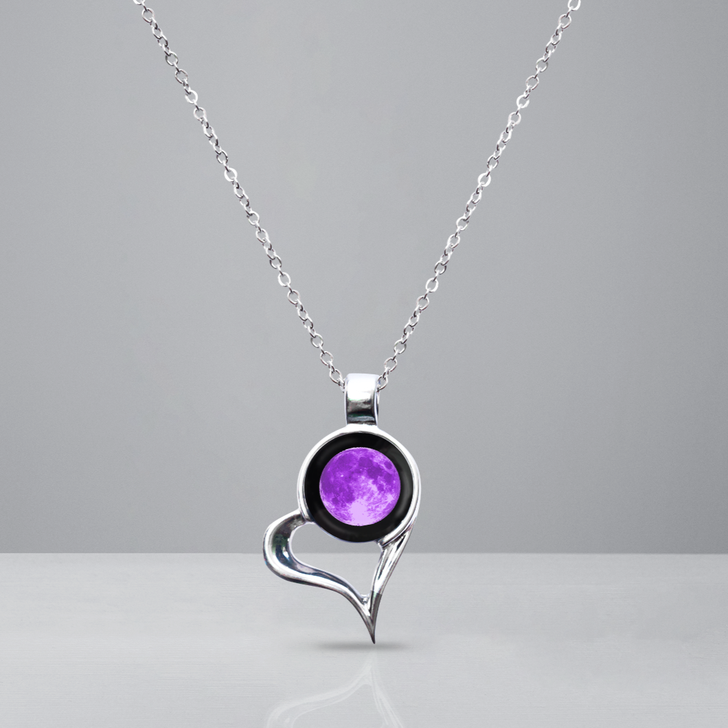 Purple Heart Link Chain