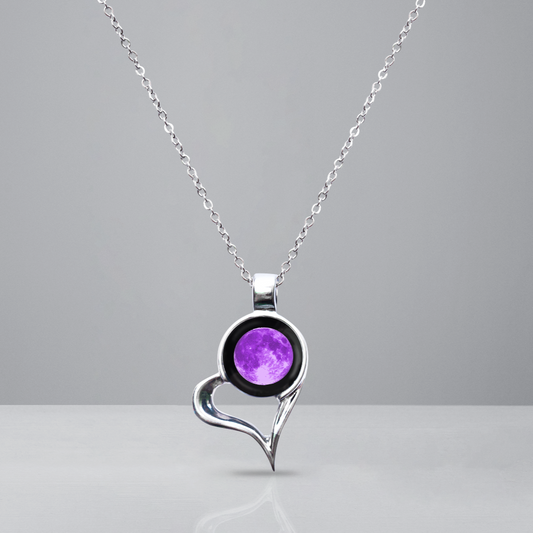 Purple Heart Link Chain
