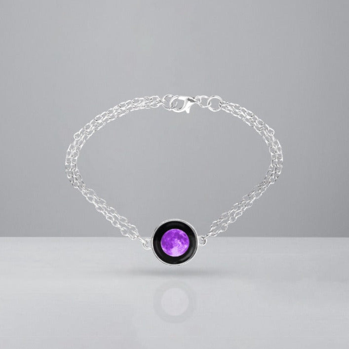 Moon Anklet in Purple