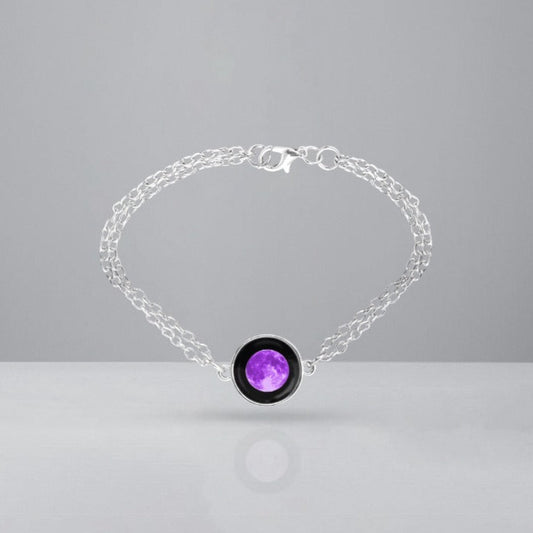Moon Anklet in Purple
