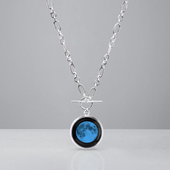 Twilight Blue Moon Necklace