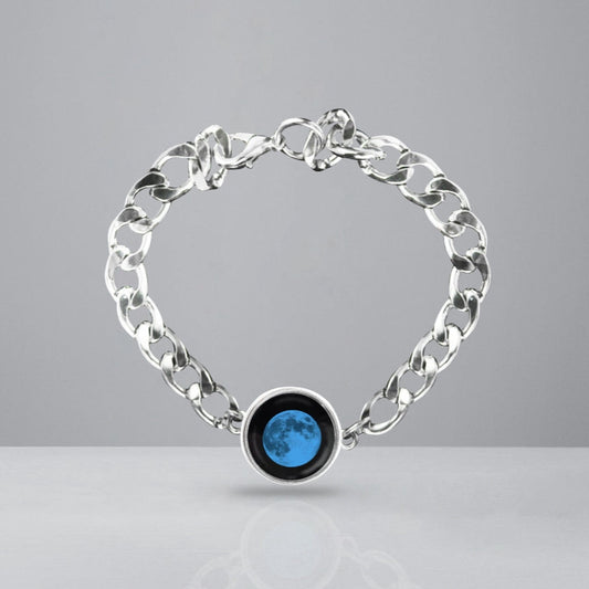 Link Chain Bracelet in Blue