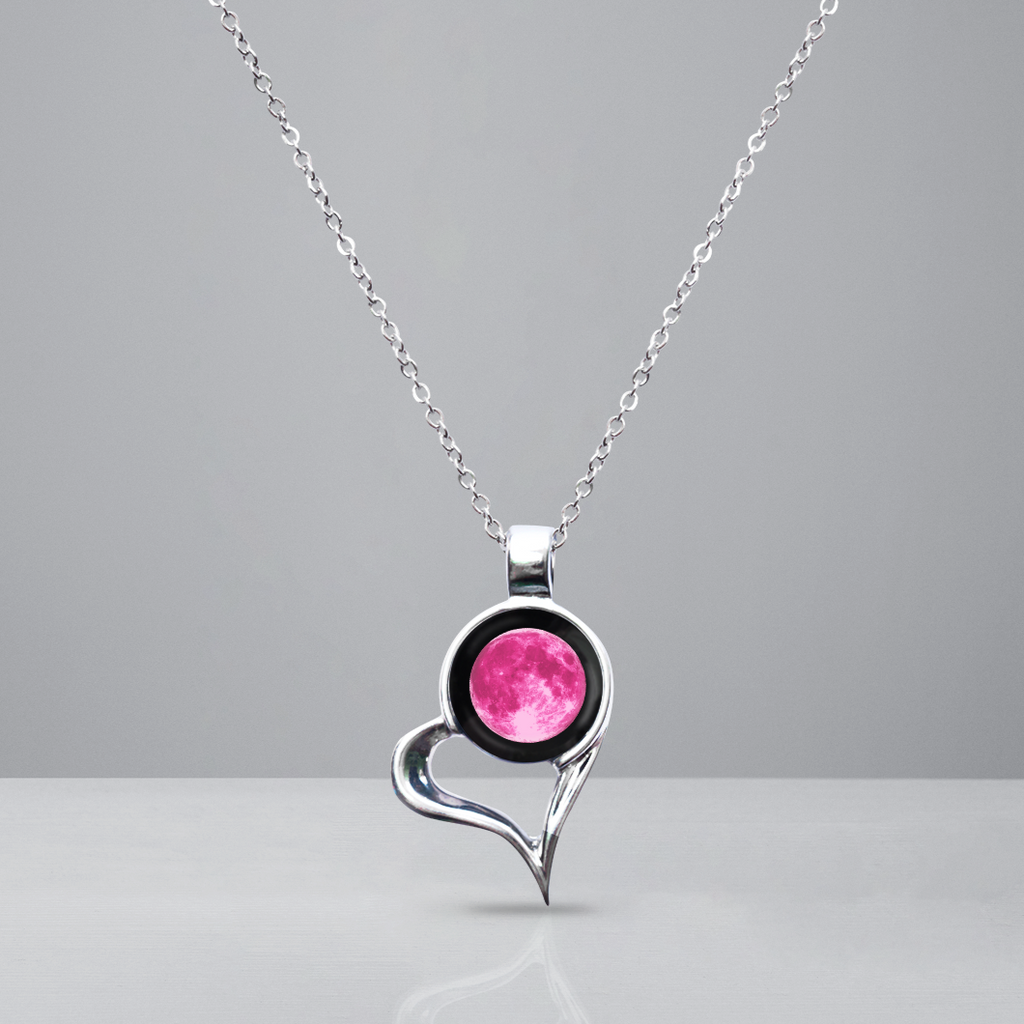 Pink Heart Link Chain