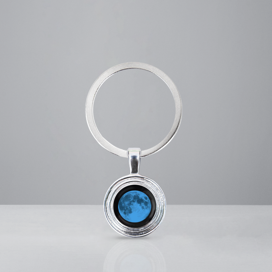 Blue Moon Memory Keychain