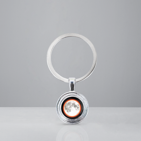 Solar Eclipse Moon Memory Keychain