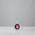 Classic Pink Moon Link Necklace