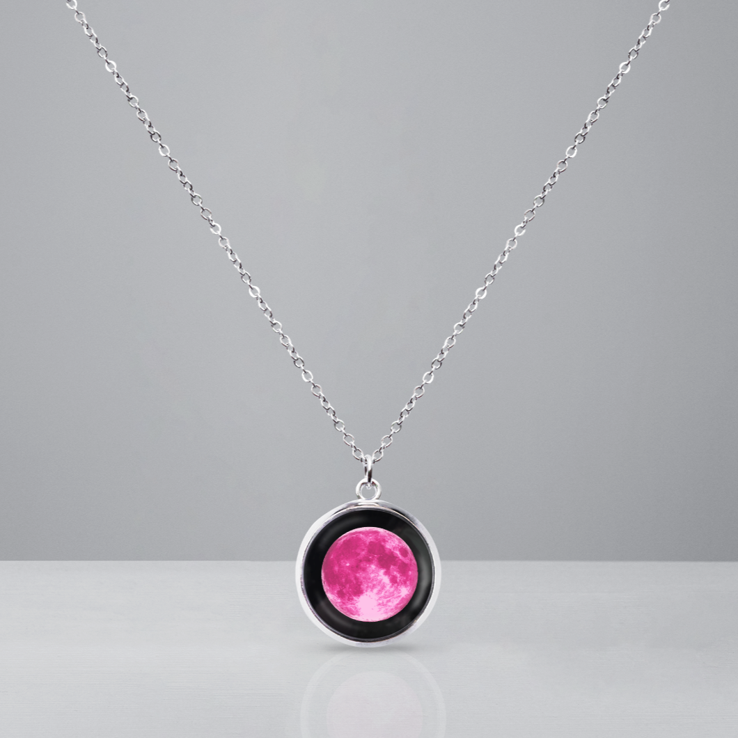 Pink moon Link Chain