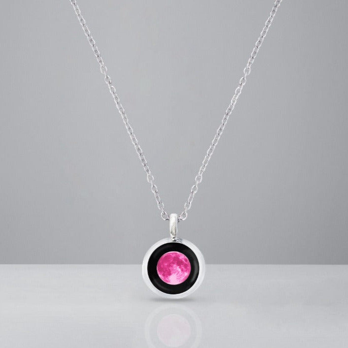 Thick Pink Moon Necklace (Male)