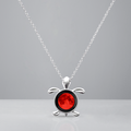 Red Sea Moon Link Necklace
