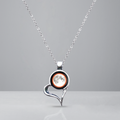 Solar Eclipse Heart Link Chain
