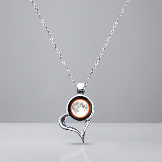 Solar Eclipse Heart Link Chain