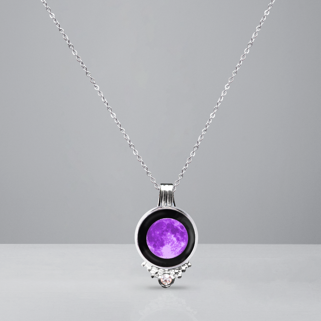 Purple Charm Link Chain
