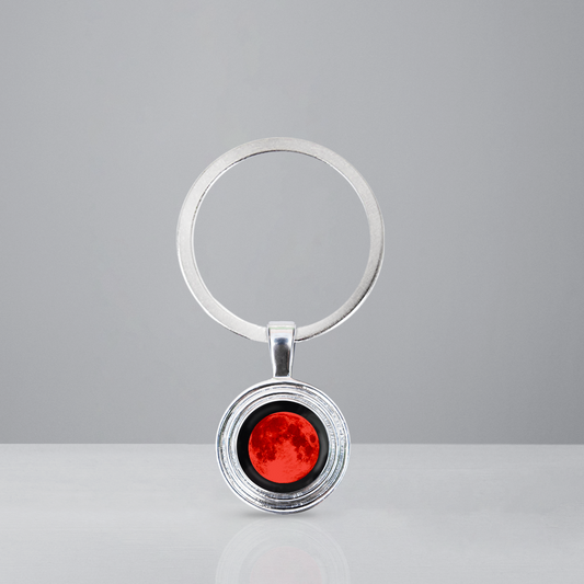 Red Moon Memory Keychain
