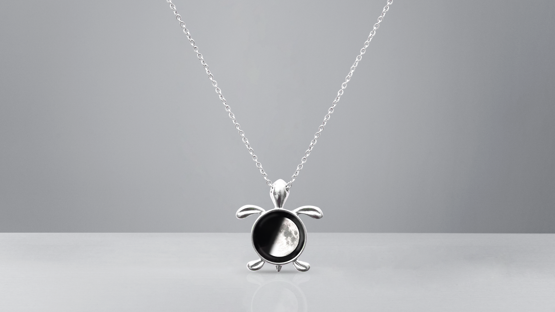 Find Your Moon - Locket Turtle