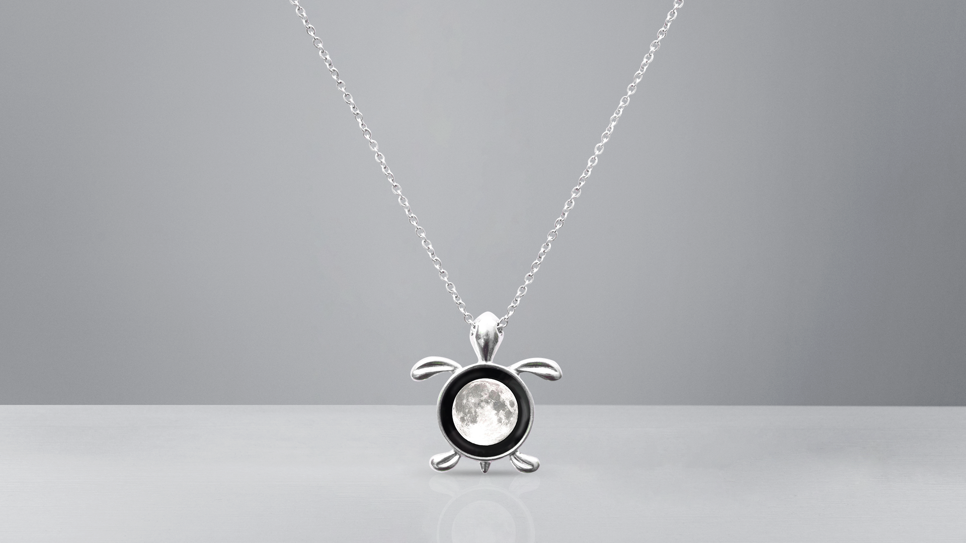 Find Your Moon - Locket Turtle