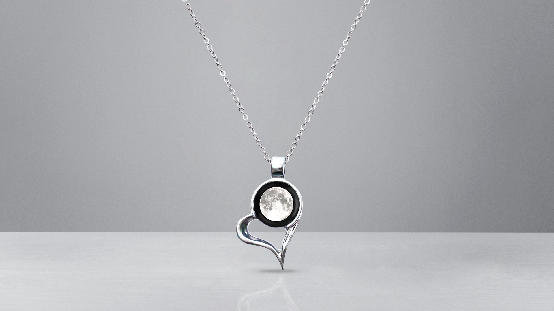 Find Your Moon - Locket Heart