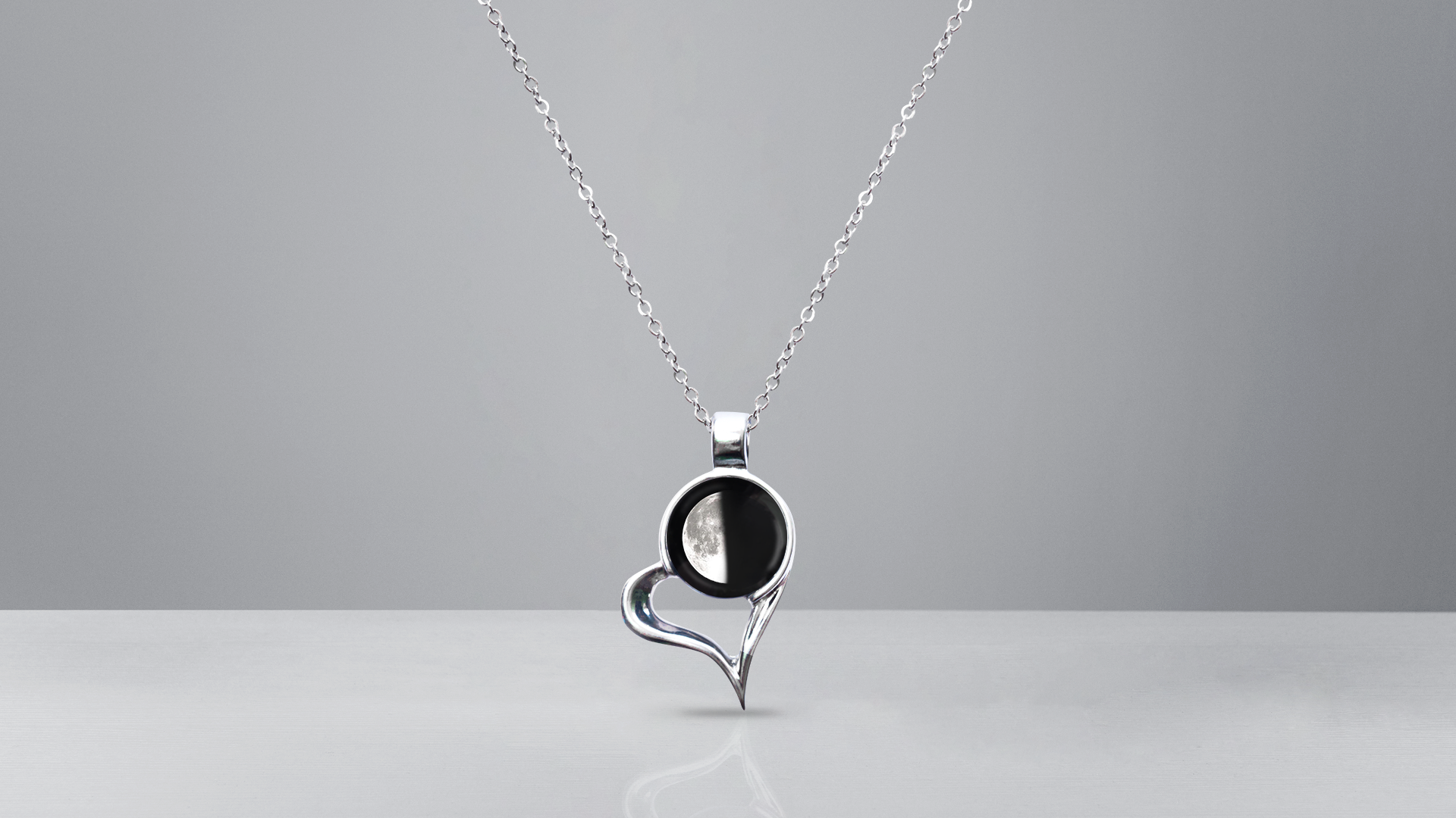 Find Your Moon - Locket Heart