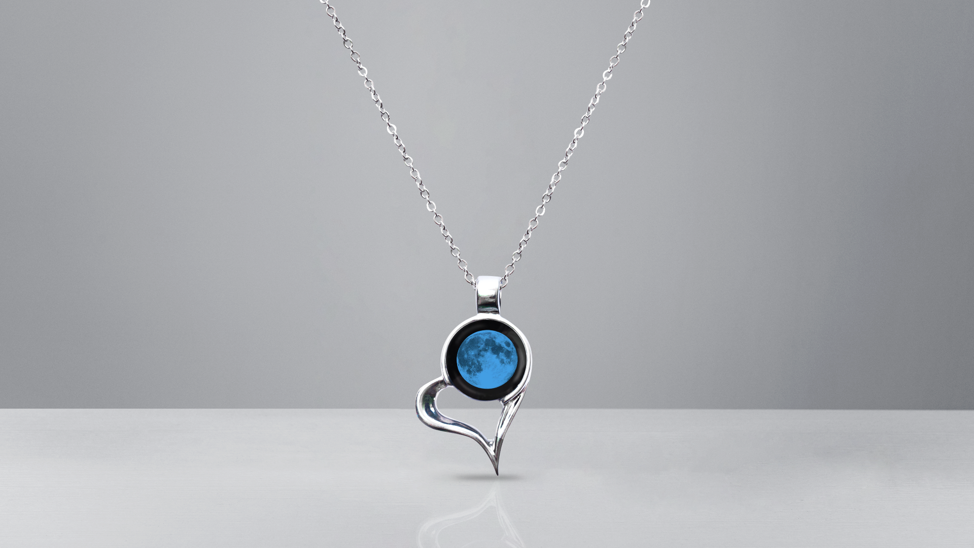 Find Your Moon - Locket Heart