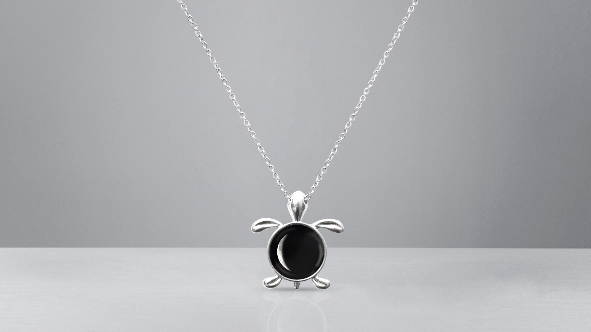 Find Your Moon - Locket Turtle