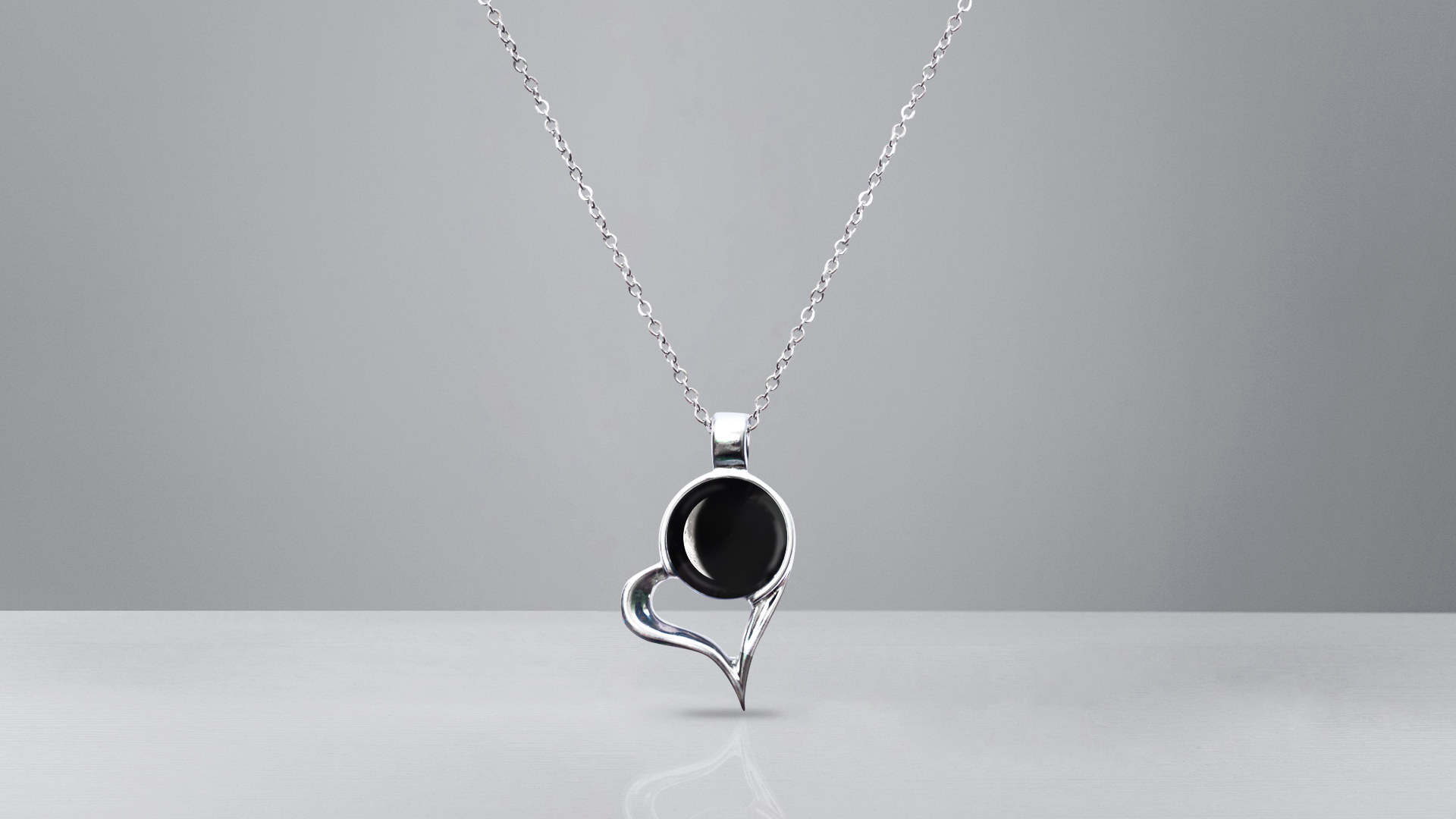 Find Your Moon - Locket Heart