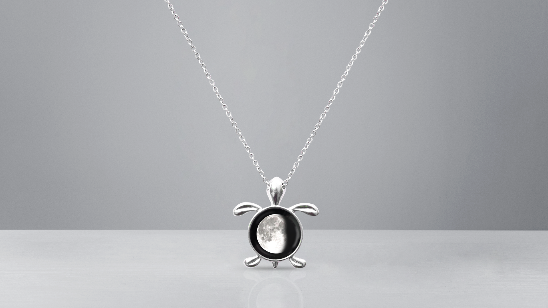 Find Your Moon - Locket Turtle