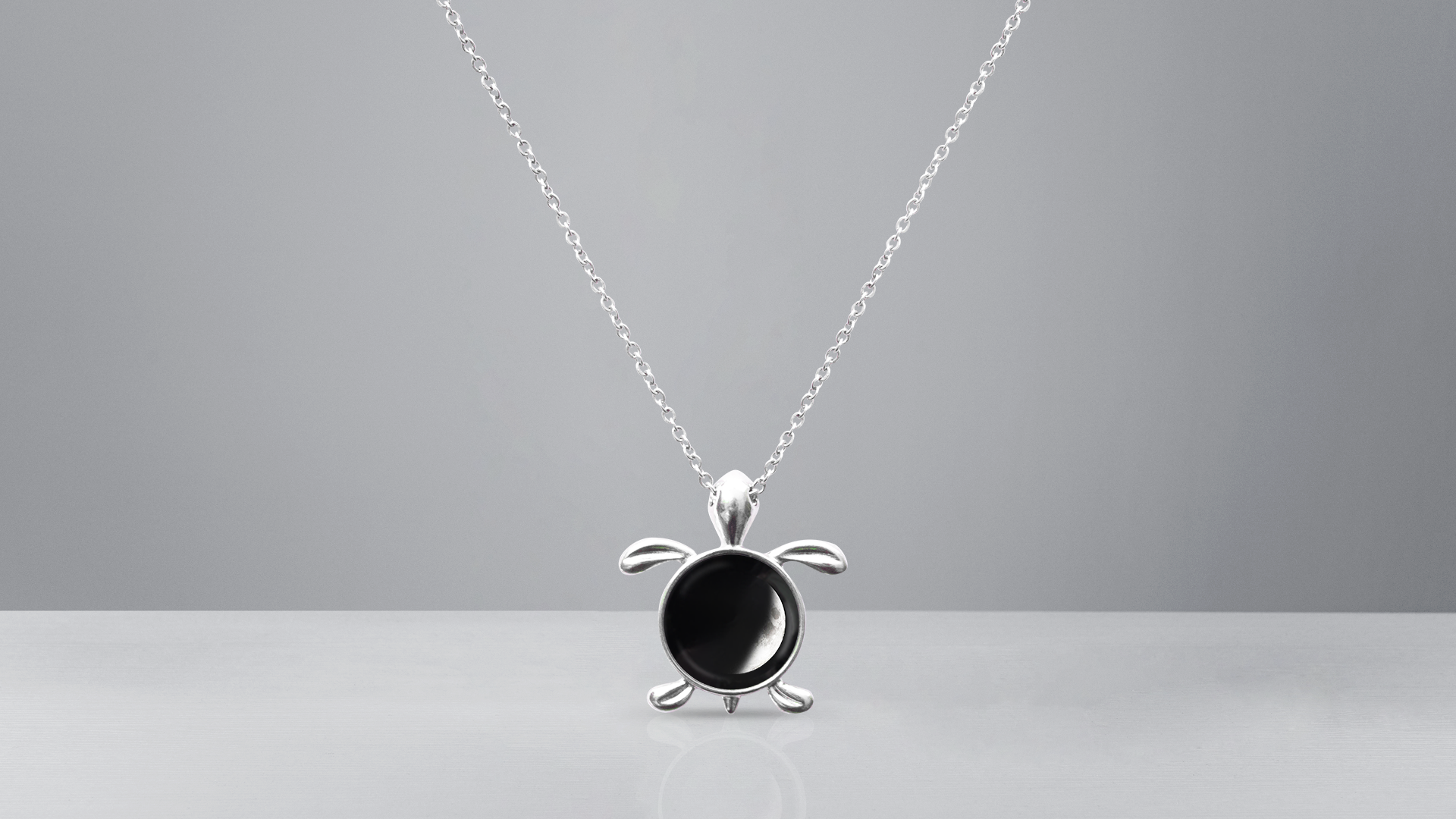 Find Your Moon - Locket Turtle