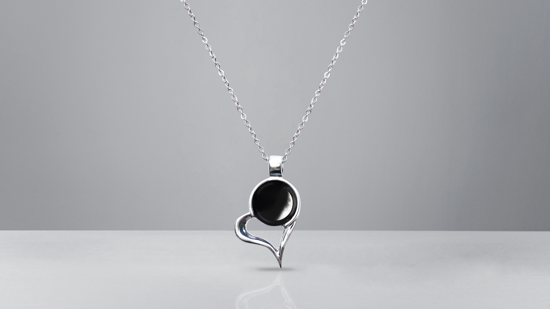 Find Your Moon - Locket Heart