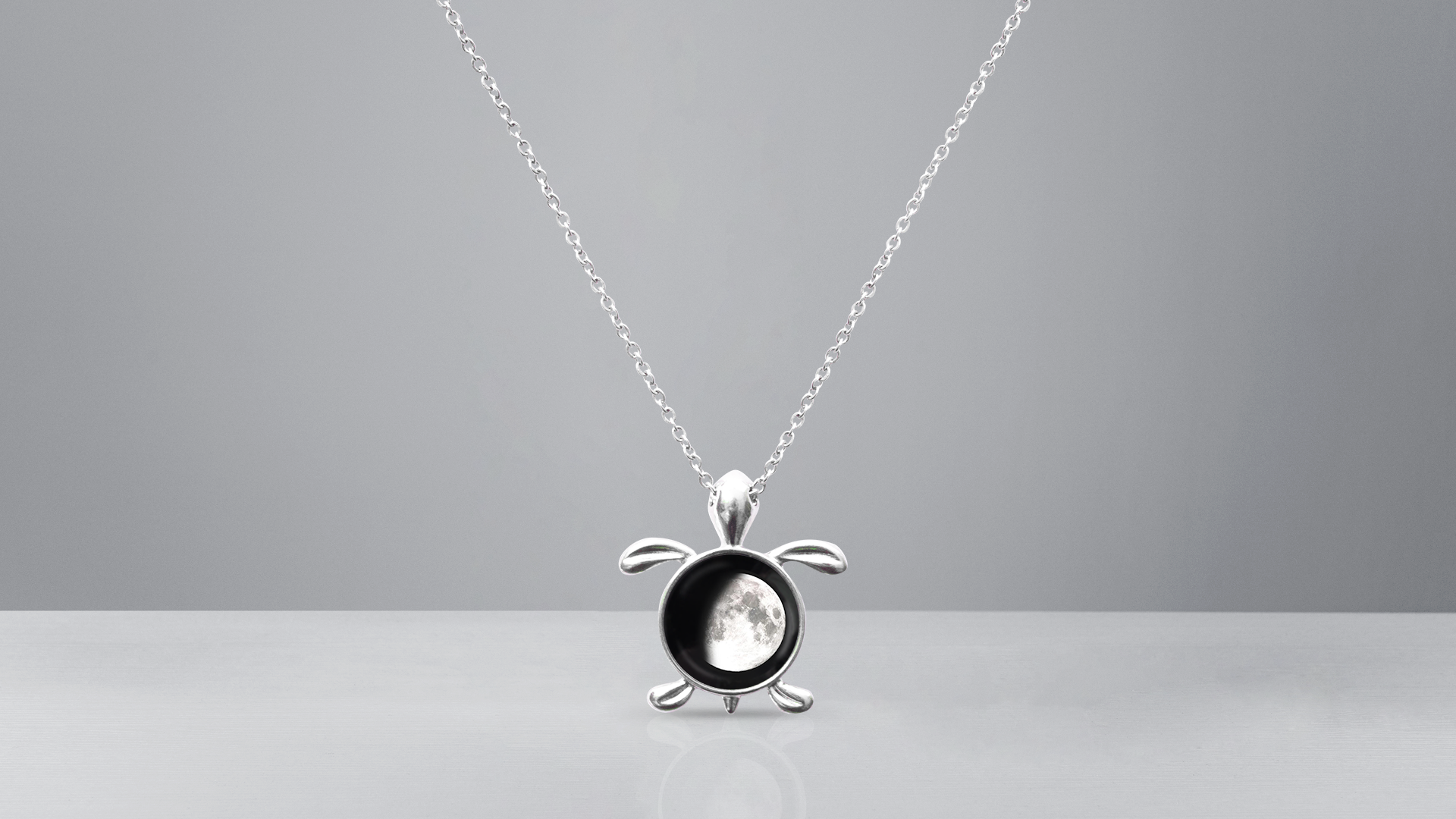 Find Your Moon - Locket Turtle