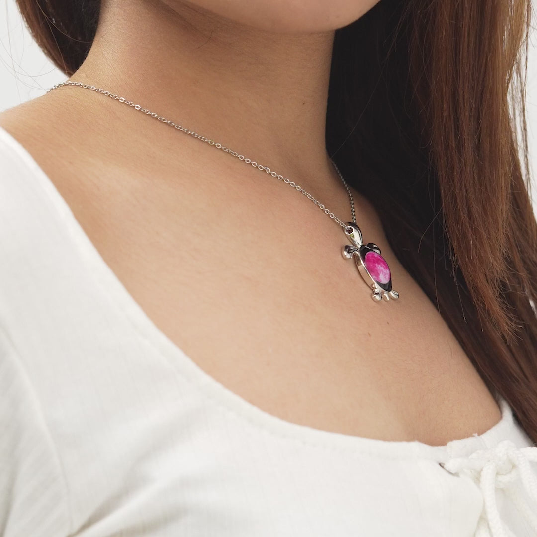 Pink Sea Moon Link Chain